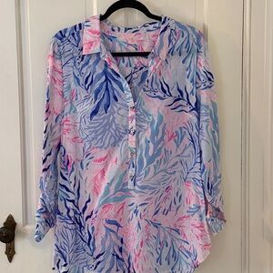 Lily Pulitzer tunic blouse, size large